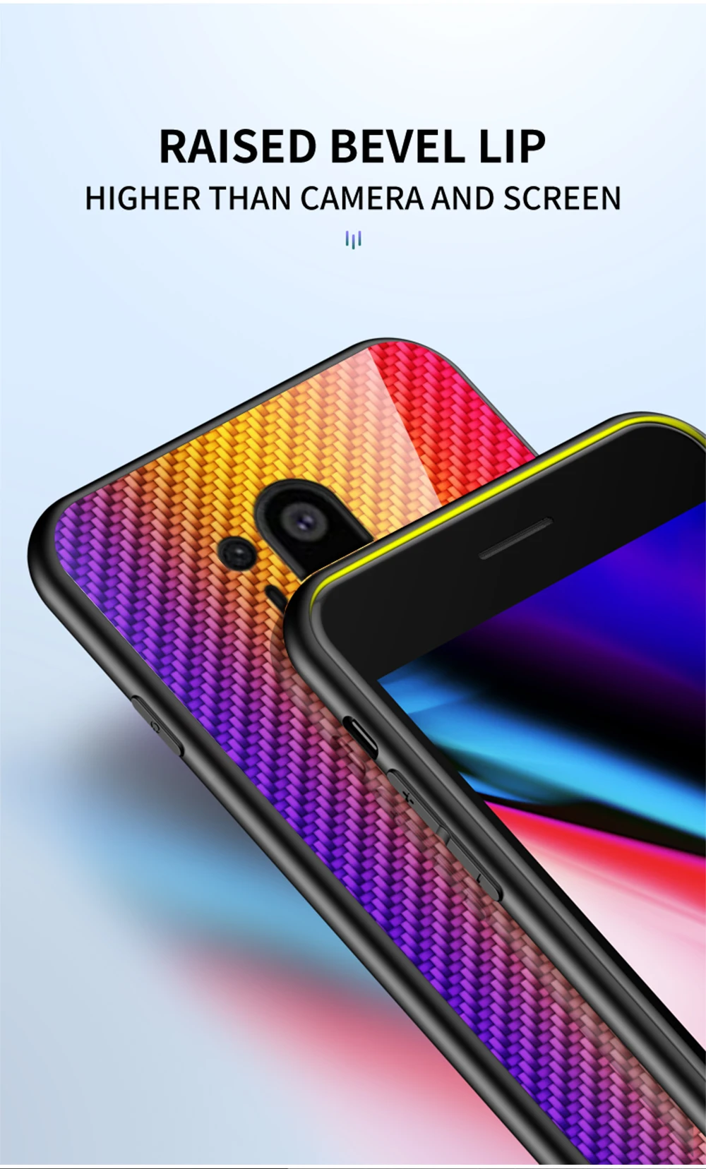 XUANYAO Case 1+8 Pro One Plus 8 Case Glass Hard Cover OnePlus 8 Pro Case Silicone Soft Edge Carbon Fiber Back Cover OnePlus 8 1+ (9)