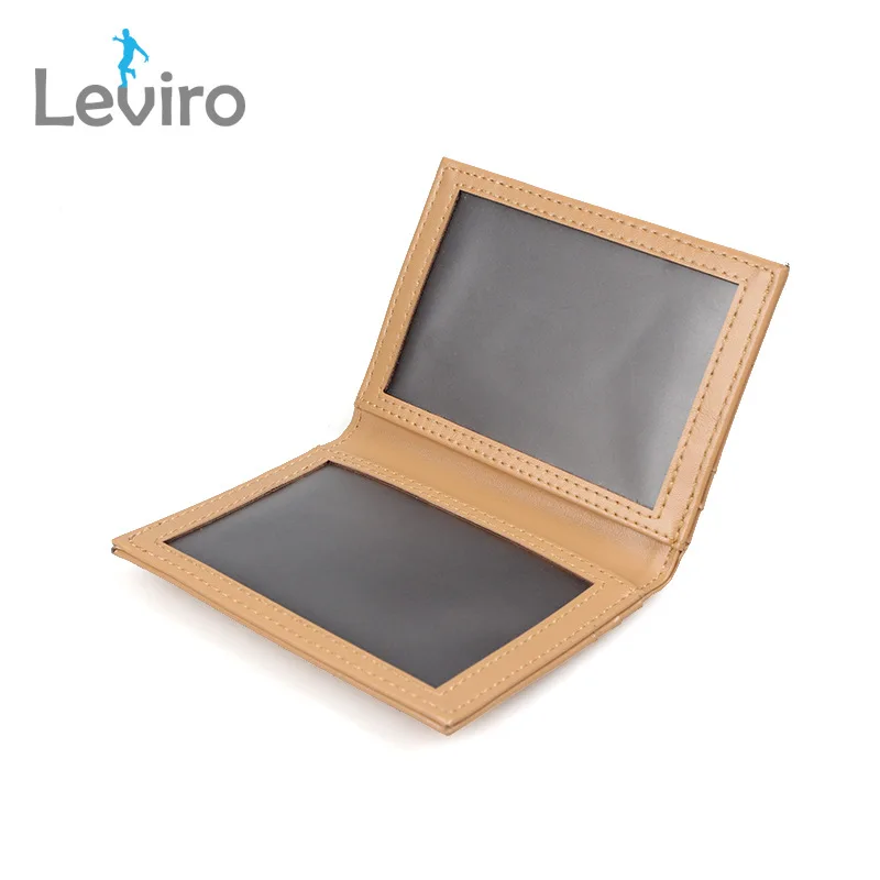 

New Style Solid Color Multi Card Bit RFID Double-Sided ID Card Holder Solid Color Simple Work Permit Antimagnetic Wallet
