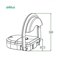 Outdoot водонепроницаемый пульт дистанционного управления на батарейках парковочные барьеры/замки для парковки
