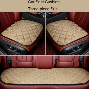 

3 Pcs/set 4 Colors Universal Autumn Winter Velvet Warm Anti Slip Automobiles Car Seat Cushion Cover Front Rear Row Seat Pad Mat