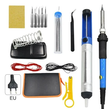

SOLDERING IRON KIT Electronics Welding Power Tool Kit Set 60W Adjustable
