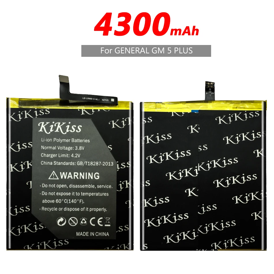 Бесплатный инструмент 4300mAh аккумулятор мобильного телефона для общего GM 5 PLUS / GM5 +