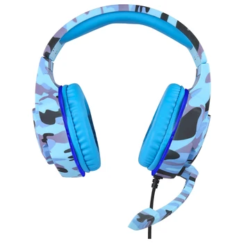 

Subwoofer Stereo With Mic Volume Control PC Laptop Gift Fashion Wired Ergonomic LED Luminous 3.5mm Soft Gaming Headphone For PS4