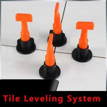 

50Pc tile alignment Tile Leveling System carrelage Clip Adjustable Locator Spacers Plier Level Wedges Hand Tools Flooring Wall