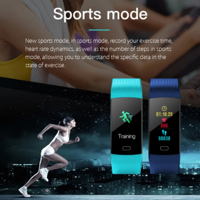 2019 Y5 Smart Watch Heart Rate Monitor Fitness Tracker Smartwatch Color Screen Blood Pressure Pedomater PK Mi Band 3 Y5