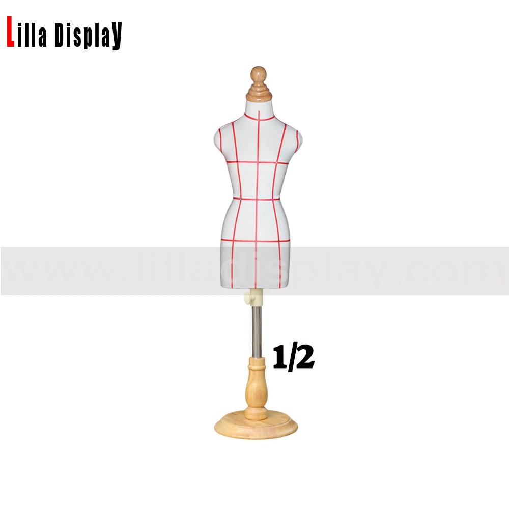 Lilladisplay Sewing Half Scale 1 2 Mini Size Finished Couching Thread Female Mannequin Dress Form Mnc03 Mannequins Aliexpress
