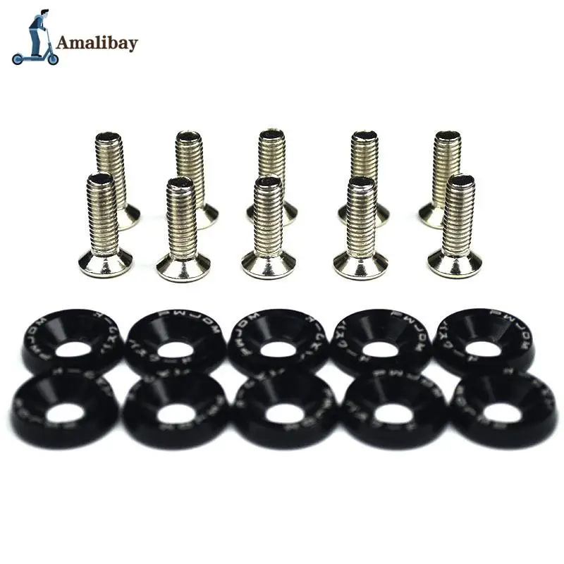 10Pcs Scooter Fasteners Screws Handle Bar Screw Washers for Dualtron 1 2 3 Thunder Eagel Ultra Zero 9 Kaabo Parts