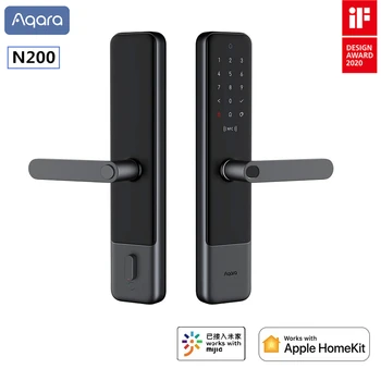 

Newest Aqara Smart Door Lock N200 Fingerprint Bluetooth Password NFC Unlock Support Mijia HomeKit Smart Linkage With Doorbell