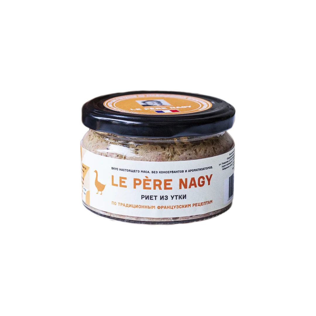 Паштет Le Pere Nagy "Риет из утки", 180 г Паштет Le Pere Nagy "Риет из утки", 180 г