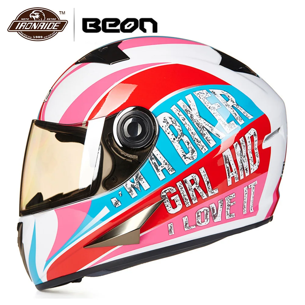 

BEON Motorcycle Helmet Full Face Helmet Moto Riding ABS Motocross Helmet Motorbike Racing Riding Casco Moto for Men Women