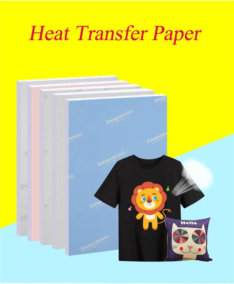 Sublimation Paper A4 100 Sheets Heat Press Transfer Paper for Blanks T  shirts Mugs