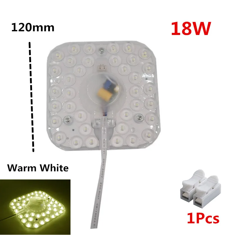 18W Warm White Потолочный светильник светодиодный модуль квадратный прямоугольный современный промышленный для гостиной спальни обновление дома рециркулирует удобный энергосберегающий - Цвет: 18W Warm White