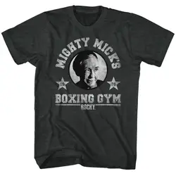 Rocky Mighty Mick's Boxing Gym 1976 взрослая Футболка отличная Классическая хлопковая Футболка с цифровым принтом