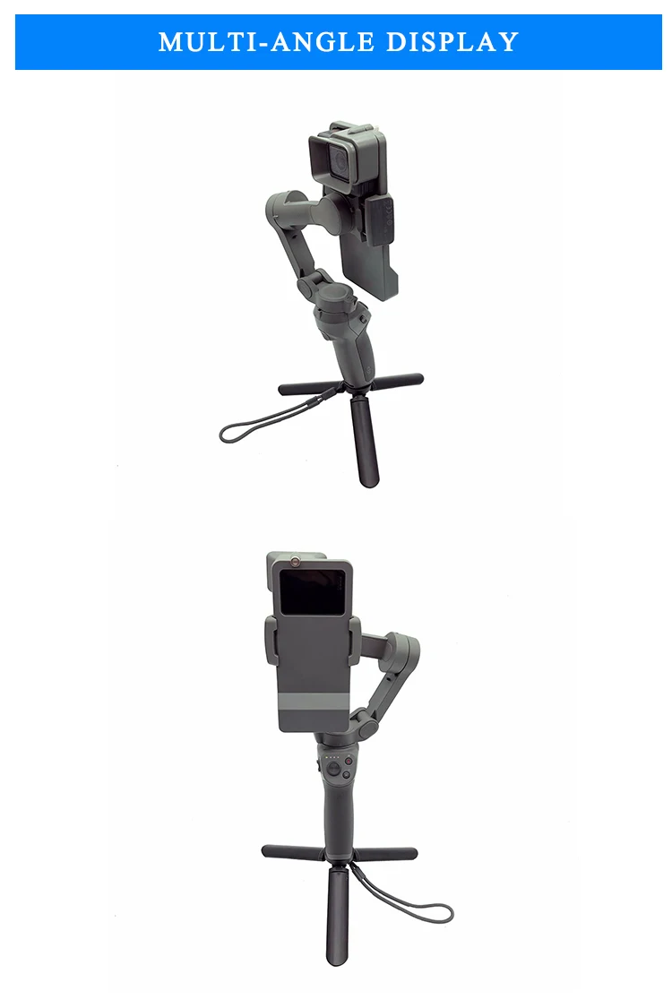 Обновленная версия, ручной шарнирный адаптер, переключатель для DJI Osmo Mobile 3 для GoPro Hero 7 6 5, черный адаптер для камеры