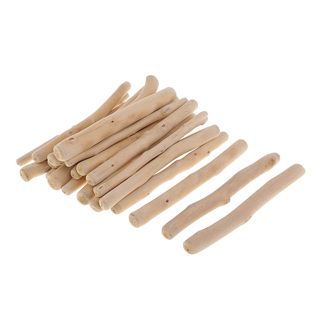 250g Natural Wood Log Sticks Natural Driftwood Rod Unfinished Wood Rods Decoration - 5.71 - 5.90inch