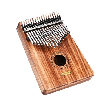 

LINGTING K17Y 17-key Portable Thumb Piano Kalimba Mbira Sandalwood Solid Wood with Storage Bag Music Book Stickers Tuning Hammer