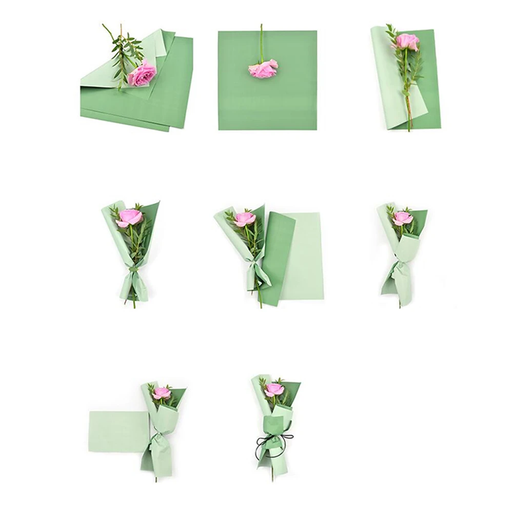 

30pcs Flower Bouquet Package Paper 2 Colors for Gift Wrapping Decoration Package Paper Florist For Birthday Christmas Favor