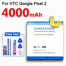 GUKEEDIANZI 4000 мАч батарея BG2W для htc Google Pixel 2B Pixel 2 Muski мобильный телефон Замена литий-ионные аккумуляторы