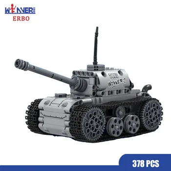

ERBO 378Pcs Military Electric Motor Tank Set Bricks Technology Building Block Track Tank Model Blocks Education Chidren Toys