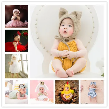 

Baby Clothes Newborn Photography Props Infant Girls Chicken Rabbit Princess Floral Skirt Clothing Set Costume DIY Photo Shoot