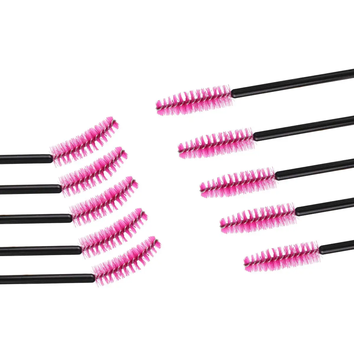 100Pcs Disposable Micro Eyelash Brush Mascara Wands Applicator Spoolers Eyebrow Comb brushes Eyelash Extension Makeup Kit