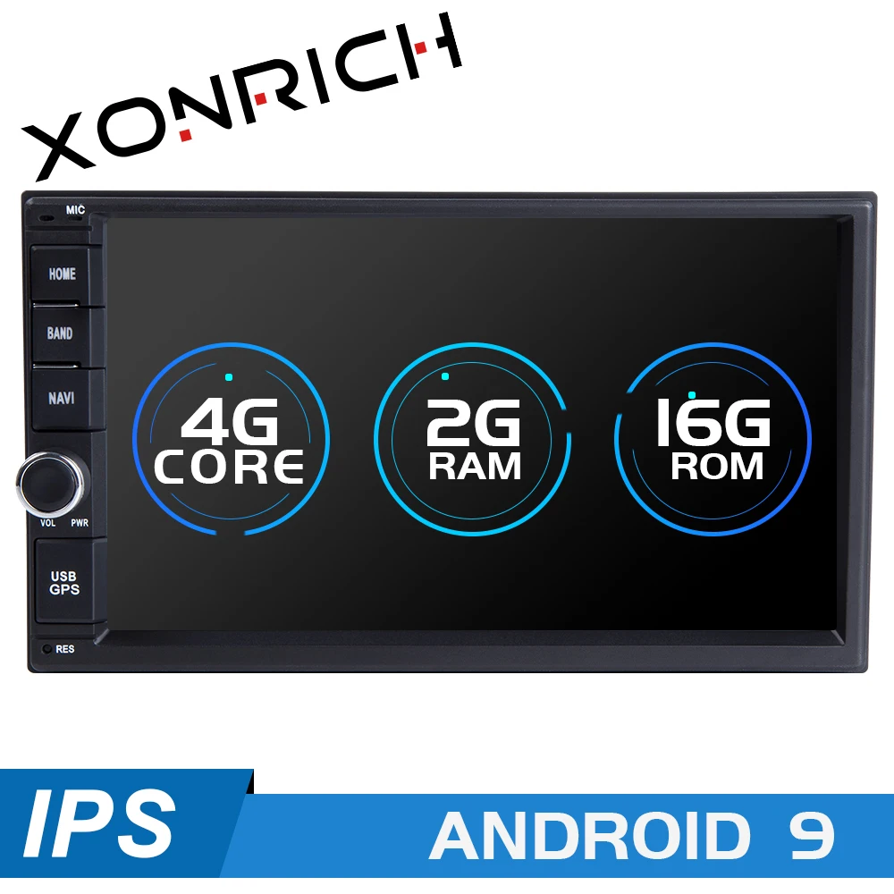 

2 din Android 9.0 Car Universal Multimedia For Nissan Note Qashqai Xtrail Juke Almera Head Unit stereo Radio GPS Navigation 2GB