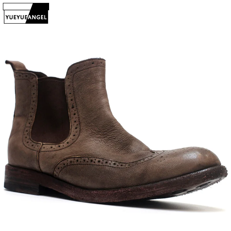 brogue chelsea boot