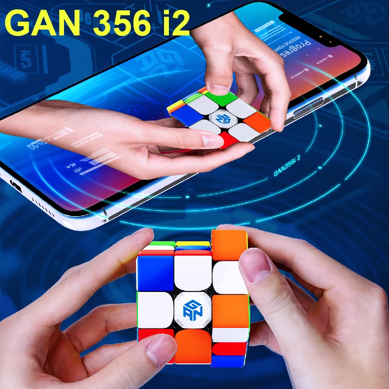 GAN356 i2 3x3x3 Магнитный магический скоростной куб i V2 станция приложение для онлайн