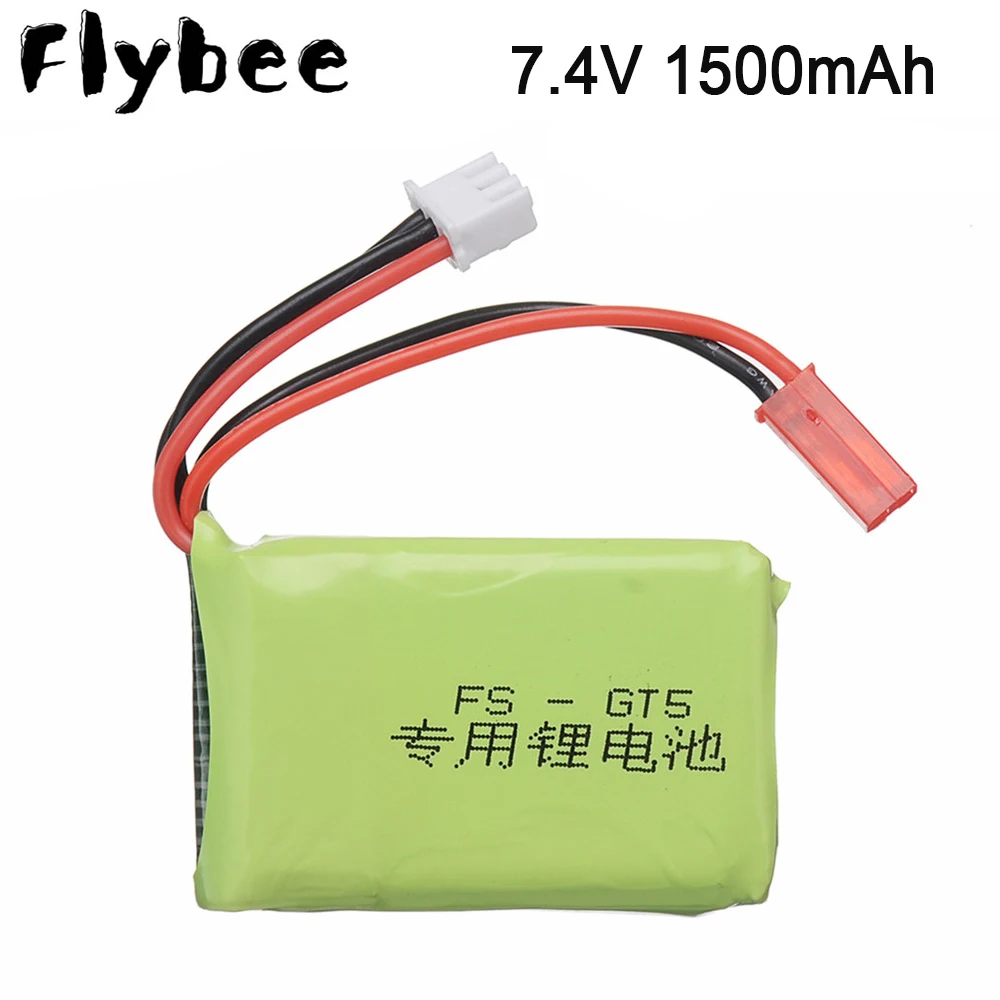 7 4 V батарея для FS GT5 2S 1500mAh JST разъем 8C литий-ионный аккумулятор Flysky FS-GT5 2 4G 6CH
