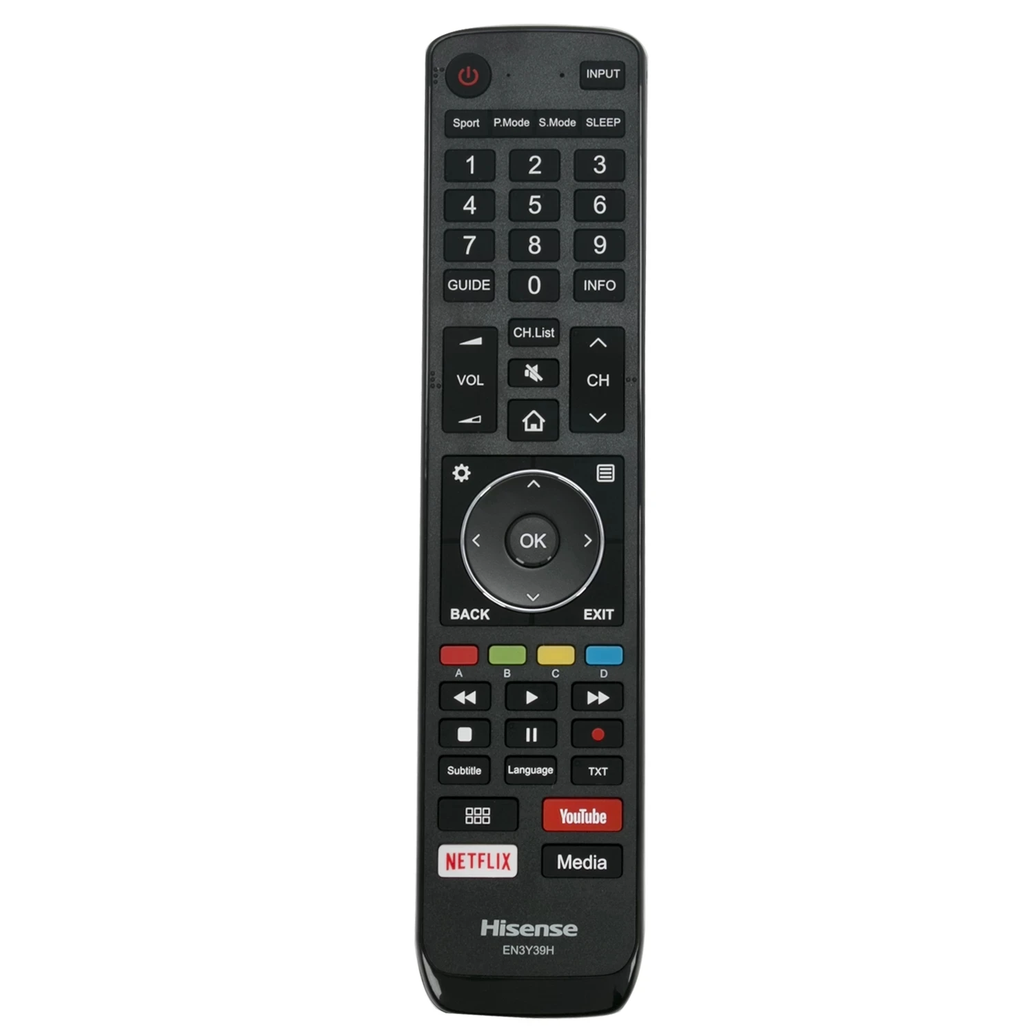 Пульт дистанционного управления для Hisense EN3Y39H H50U7A H55U7A H65U7A H43A6500 H50A6500 H55A6500 H65A6500