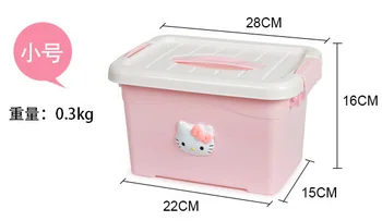 

Storage Box Plastic Portable Clothing Toy Storage Box Storage Box With Cover Thick Size