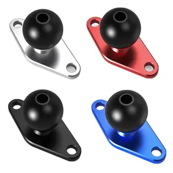 

Aluminum Alloy Motorcycle Fixing Stand Bracket Plate Rubber Ball Head Adapter for Mobile Phone GPS Navigation Devices