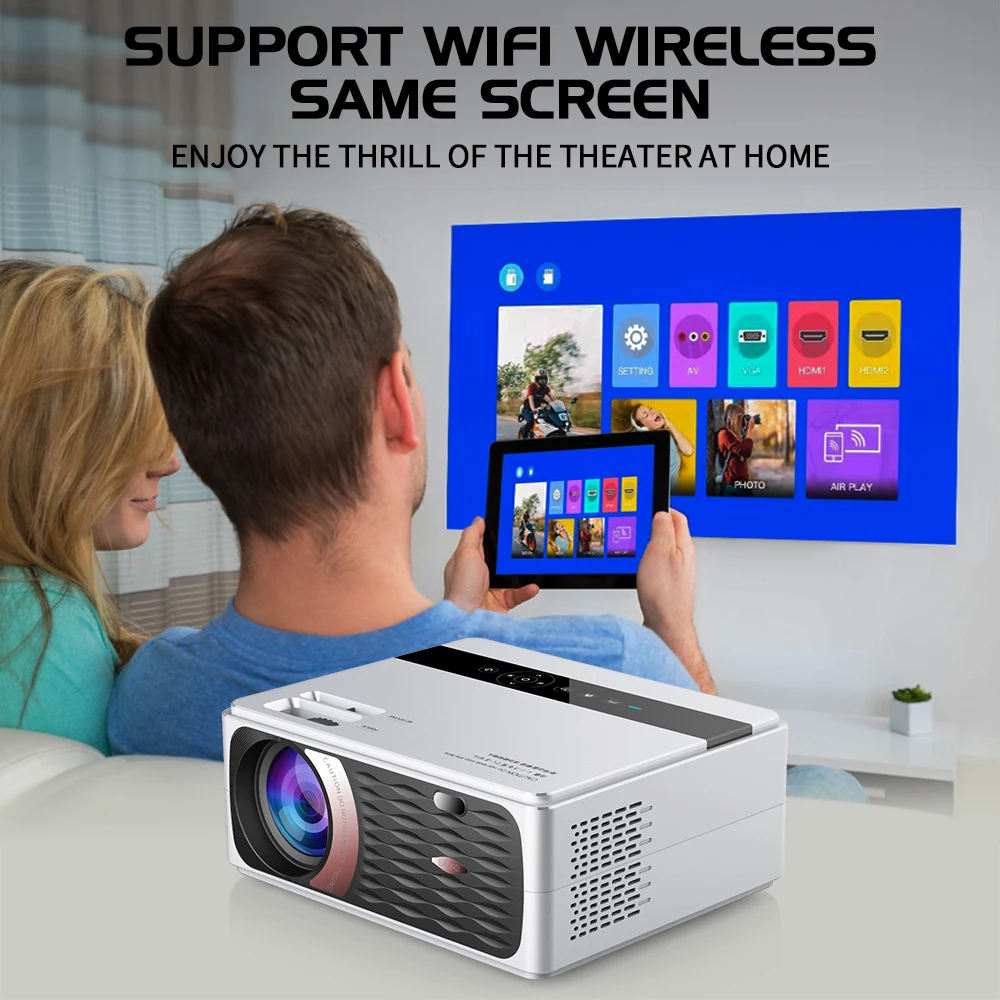 UNIC CP600 55W Full HD 1080P Projector 4K 8000 Lumens Cinema Proyector Beamer for Android WiFi hdmi