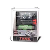 led light 4-CH 1:64 mini remote control tank RC car simulation combat tank model educational toy children gift 6