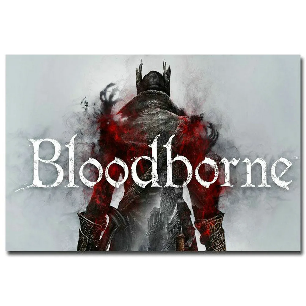 100 Bloodborne Game Wall Silk Cloth Poster Art Decoration Gift