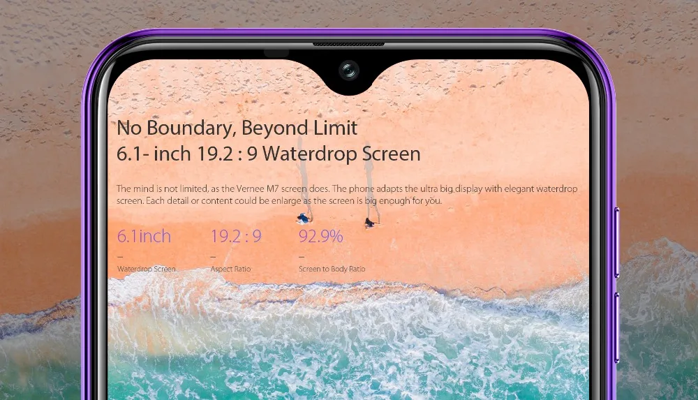Смартфон Vernee M7, 4 Гб ОЗУ, 64 Гб ПЗУ, Android 9,0, 6,1 дюймов, экран в виде капли воды, настоящая Тройная камера, отпечаток пальца, распознавание лица, 4G LTE, телефон