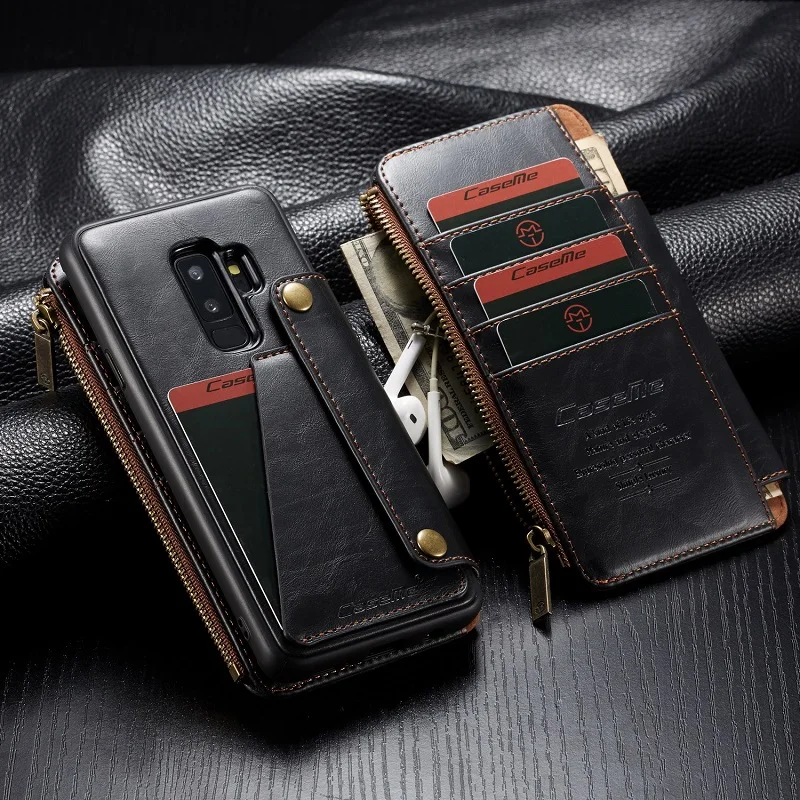 S9Plus чехол для samsung Galaxy S9 Plus кожаный чехол держатель для Карт Подставка книжка откидная крышка для samsung S9 Plus кошелек чехол etui