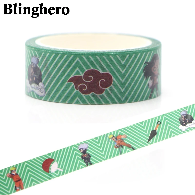 

CA147 Naruto Cartoon Washi Tape Adhesive Tape DIY Decoration Sticker Scrapbooking Diary Masking Tape Stationery Sticker