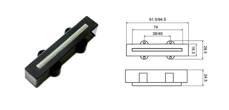 Donlis без шума humcanving blade 4 string J bass pickup с керамическим магнитом