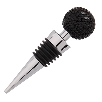 

Elegant Coming Grape Wine Cork Ball Shaped Transparent Aluminum Crystal Wine Glass Bottle Vacuum Plug Bar Kitchen Wine Stopper