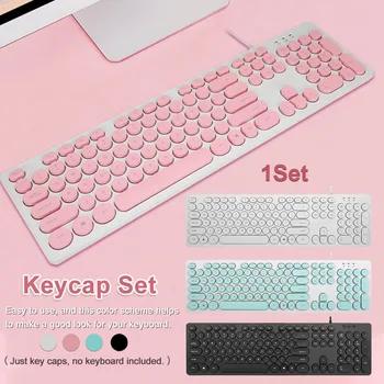 

Home PBT Keycap Set 104 Keys Punk Style Computer Easy Install Resistant Mechanical Keyboards