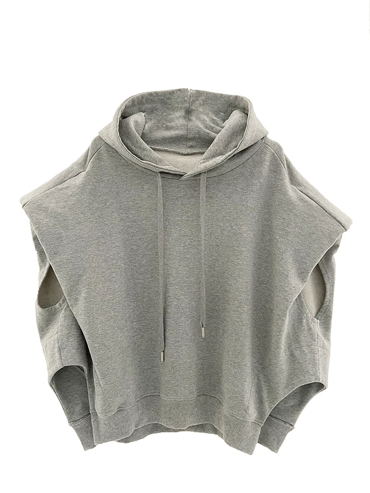 レディースウェア 8YARDS Womens PULLOVER Sleeveless Hoodie Holiday Gifts! Titcea Hoodies for Women Solid Color