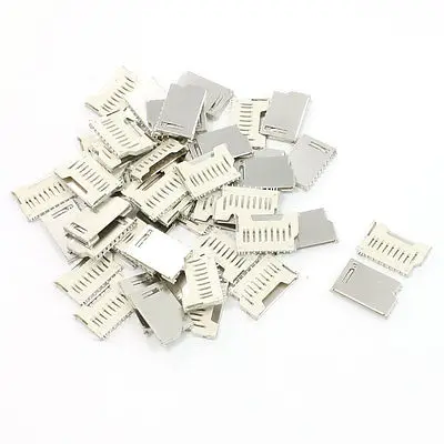 

50 Pieces SD Card Sockets Connectors Replacements 16 x 26 x 2.5mm