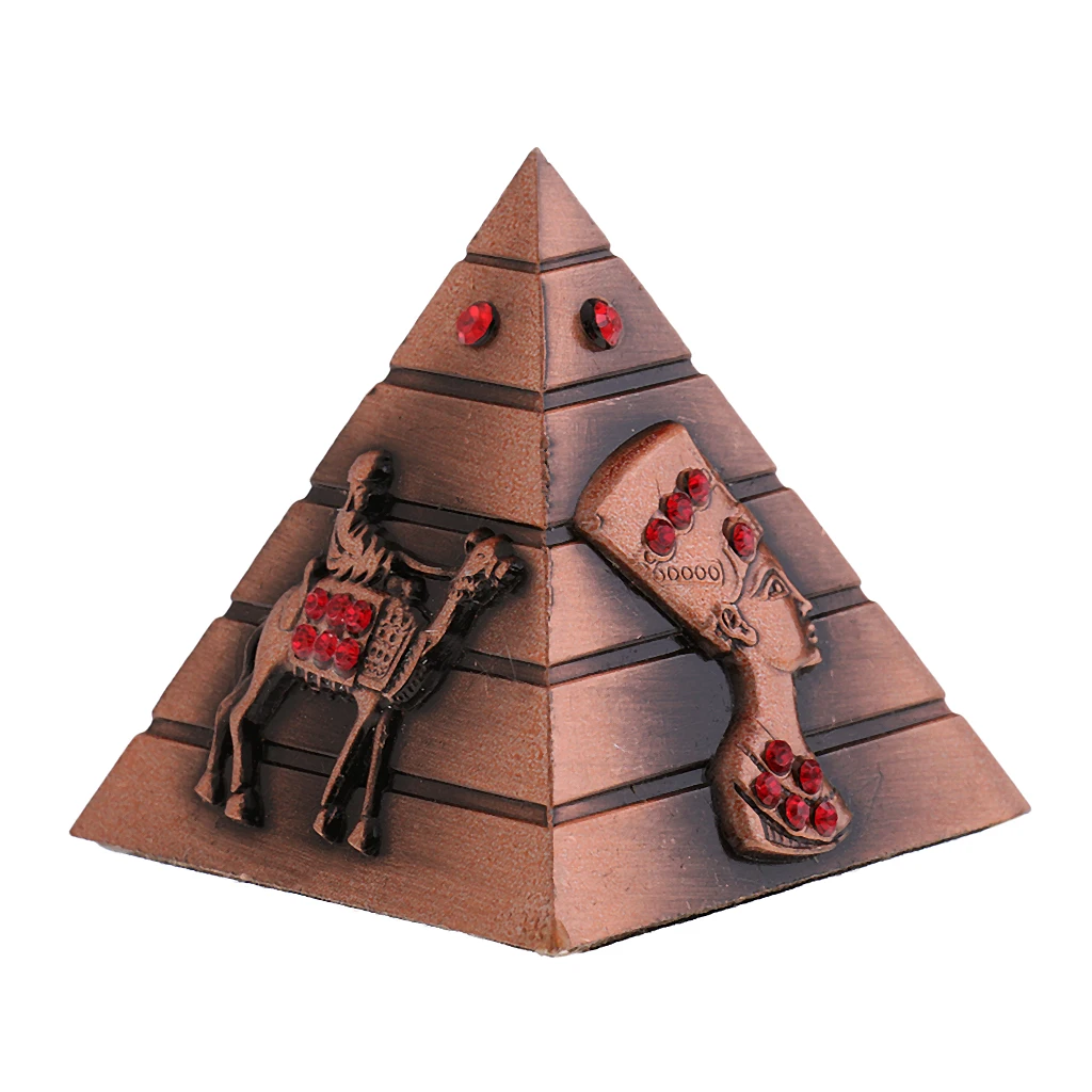 3pcs/set Metal Egyptian Pyramids Architectural Souvenir Keepsake Urn Pyramids Building Model Egypt Tower Landmark Home Decor 3pcs/set Metal Egyptian Pyramids Architectural Souvenir Keepsake Urn Pyramids Building Model Egypt Tower Landmark Home Decor
