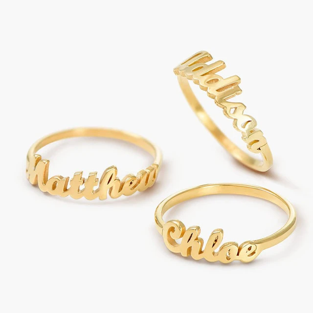 Personalised Gold Rings With Names 2024 | thoughtperfect.com