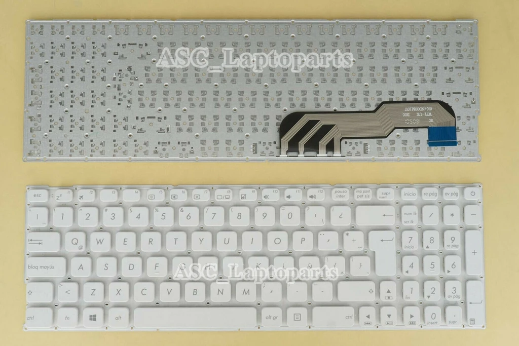 

Новая клавиатура с испанской раскладкой для ноутбука ASUS K541 K541S K541SA K541SC K541U K541UA K541UV, белая, без рамки