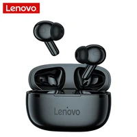 Lenovo-auriculares inalámbricos HT05, audífonos TWS con Bluetooth, Auriculares deportivos estéreo con micrófono y Control táctil, originales