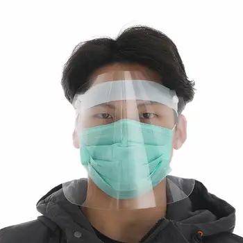 

Full Face Dust-Proof Transparent Mask with Visor Shield Anti-fog Safety Insulation Protective Mask Anti-Droplet Kitchen Cooking