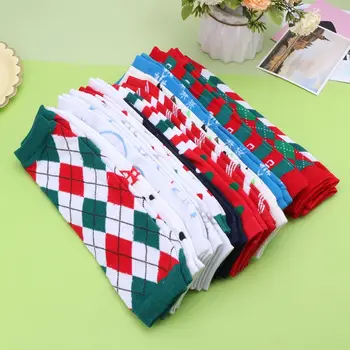 

Christmas Leg Warmers Girl Boy Girl Cotton Stripe Wave Point 14 Colors Baby Crawling Socks