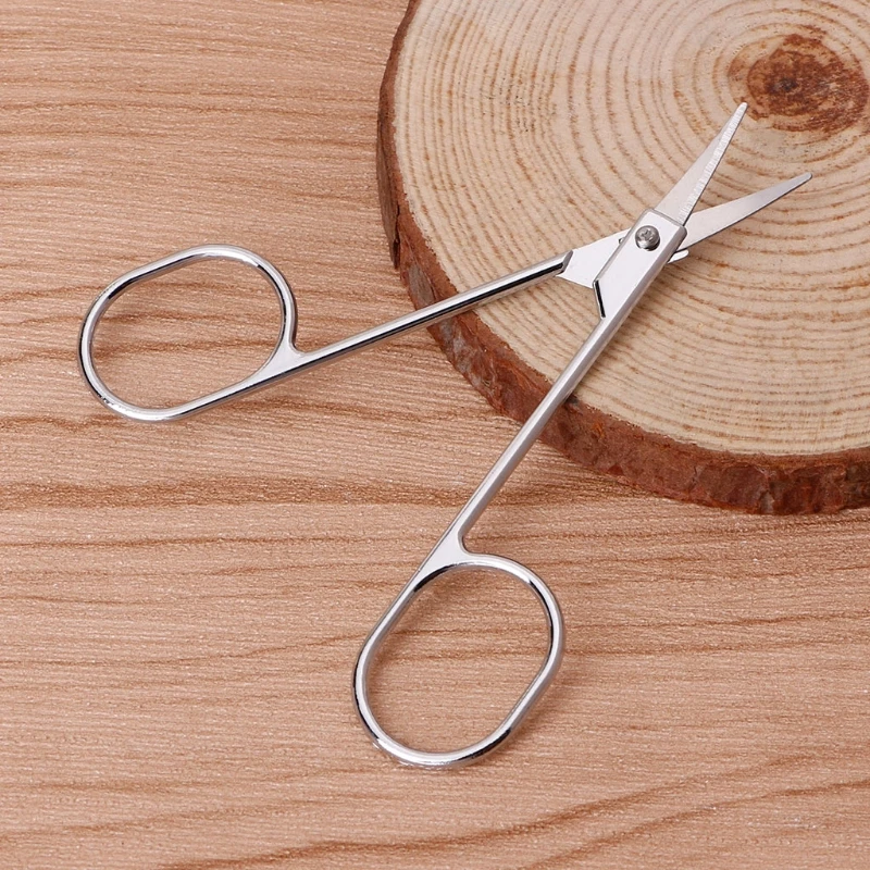 Stainless Steel Small Eyebrow Nose Hair Scissors Cut Manicure Facial Trimming 4